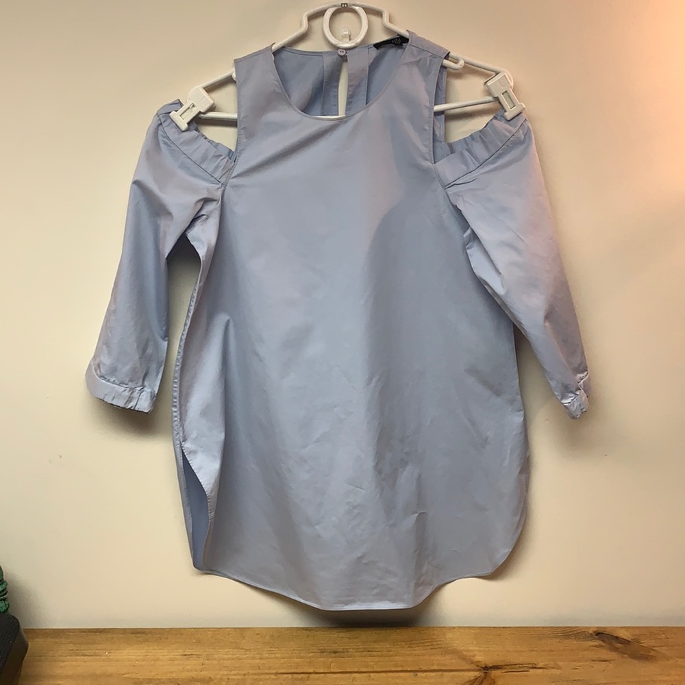 Tibi off the shoulder shirt